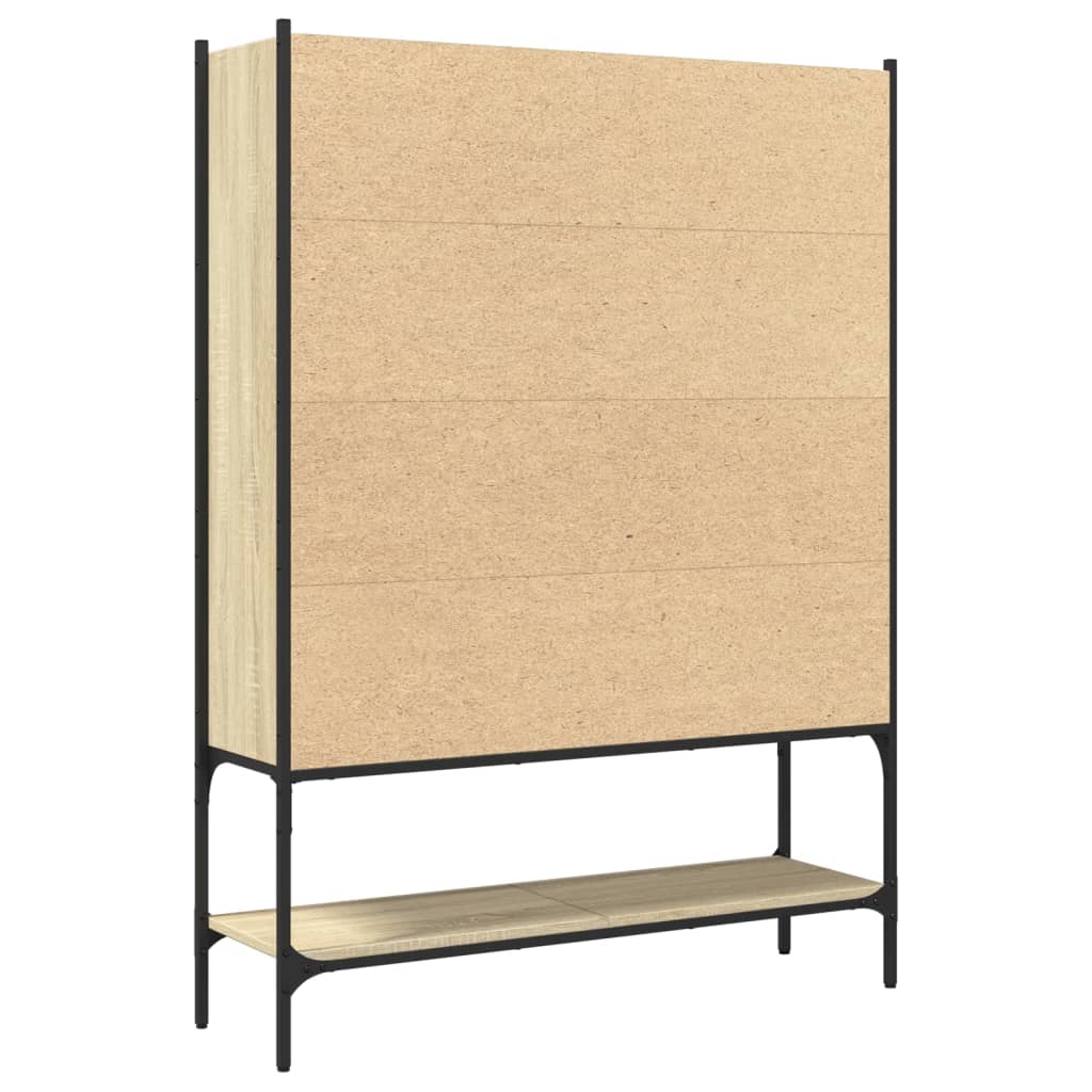 Bibliothèque chêne sonoma 102x30x141,5 cm bois d'ingénierie - XIOS