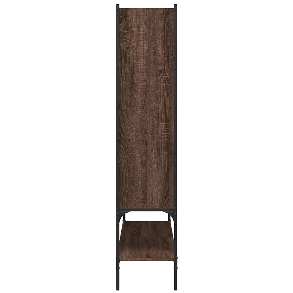 Bibliothèque chêne marron 102x30x141,5 cm bois d'ingénierie - XIOS