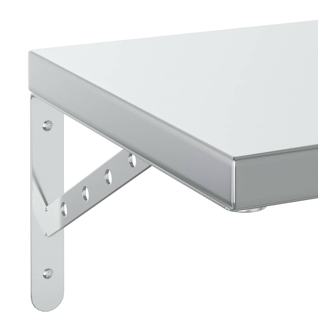 Étagères murales 2 pcs 100x30 cm argenté acier inoxydable - XIOS