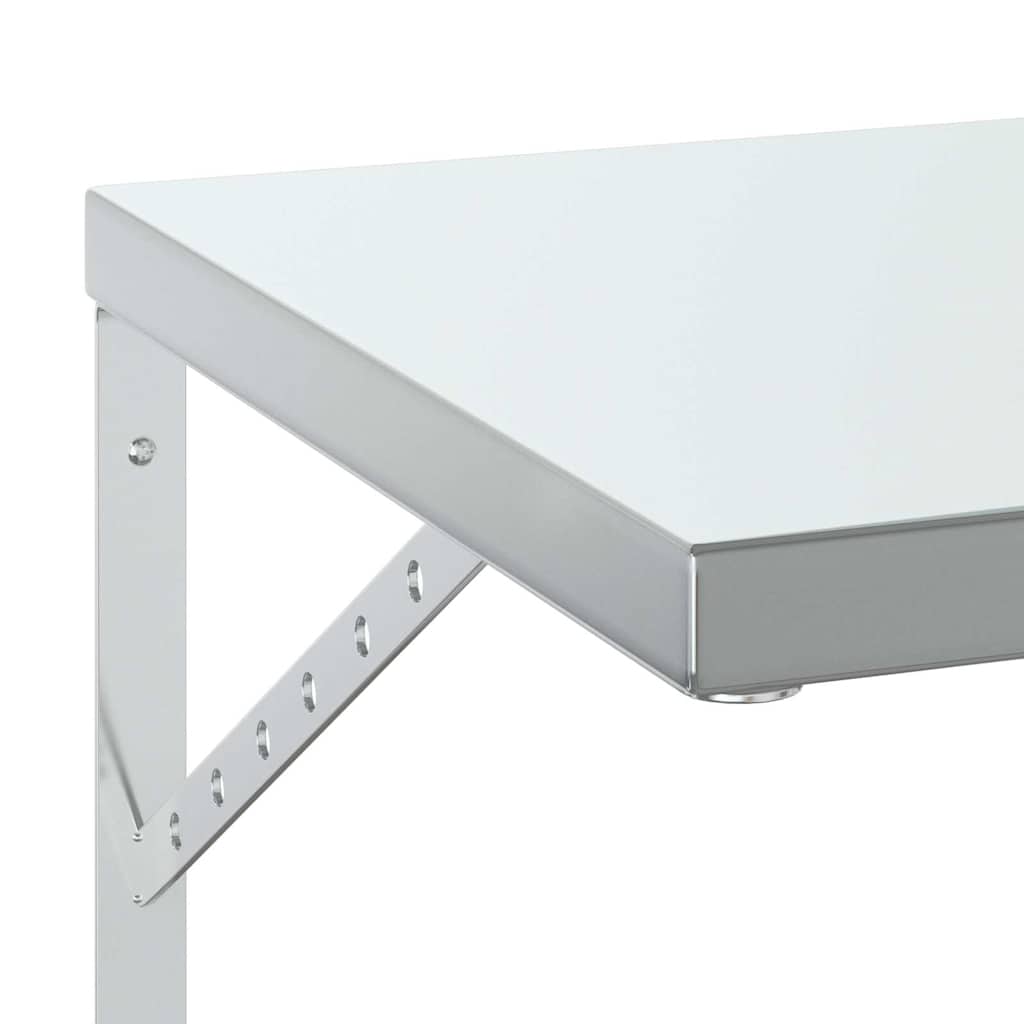 Étagères murales 2 pcs 75x40 cm argenté acier inoxydable - XIOS