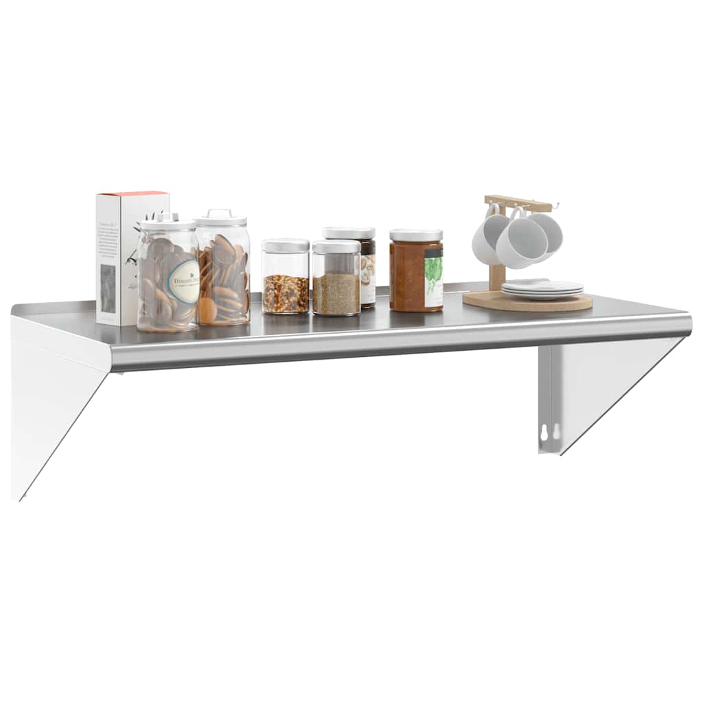 Étagère murale 100x45x31 cm argenté acier inoxydable - XIOS