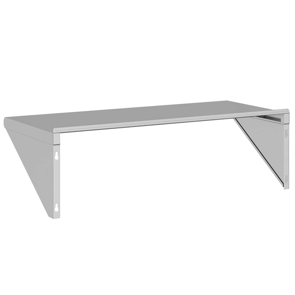 Étagère murale 100x45x31 cm argenté acier inoxydable - XIOS