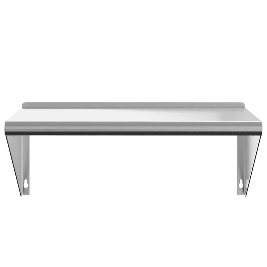 Étagère murale 75x45x31 cm argenté acier inoxydable - XIOS