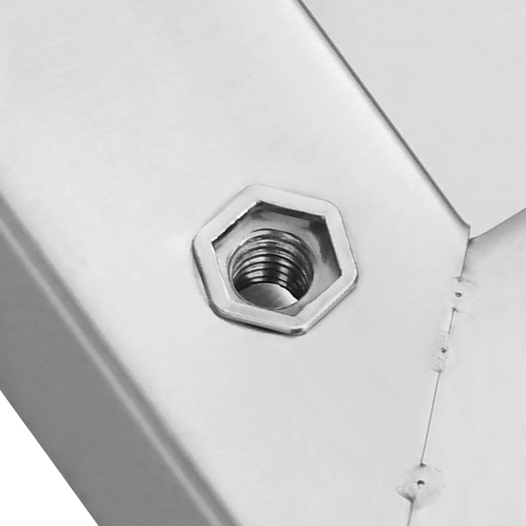 Étagères murales 2 pcs 100x30x3 cm argenté acier inoxydable - XIOS