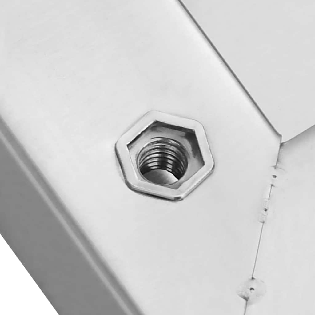 Étagères murales 2 pcs 50x30x3 cm argenté acier inoxydable - XIOS