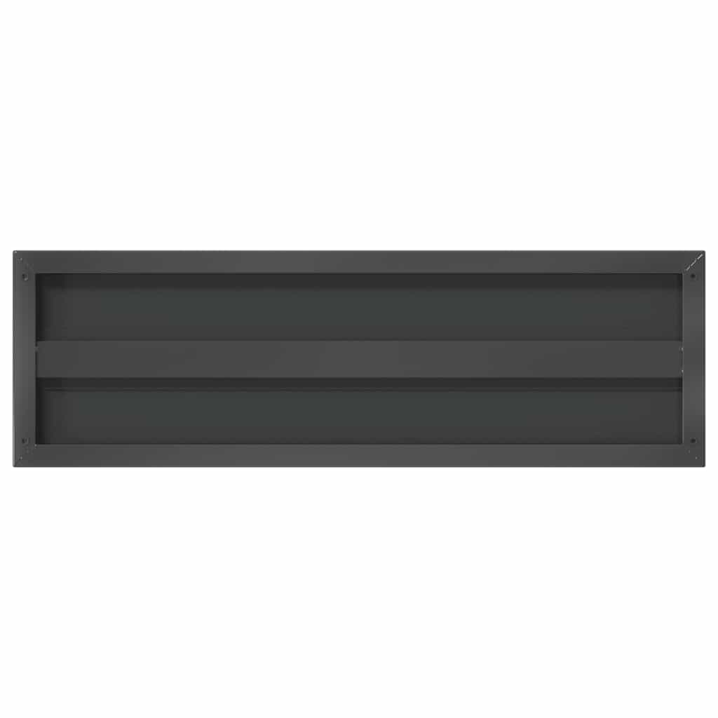 Étagères murales 2 pcs 75x23,5x3 cm noir acier inoxydable - XIOS