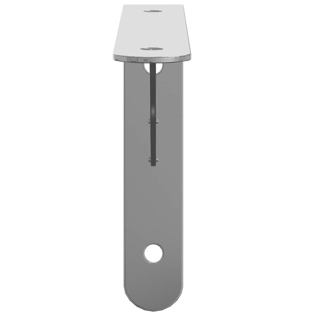 Supports d'étagères 4 pcs 20x2,5x14 cm argenté acier inoxydable - XIOS