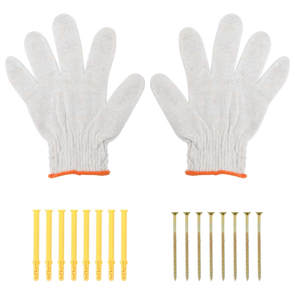 Supports d'étagères 4 pcs 20x2,5x14 cm argenté acier inoxydable - XIOS