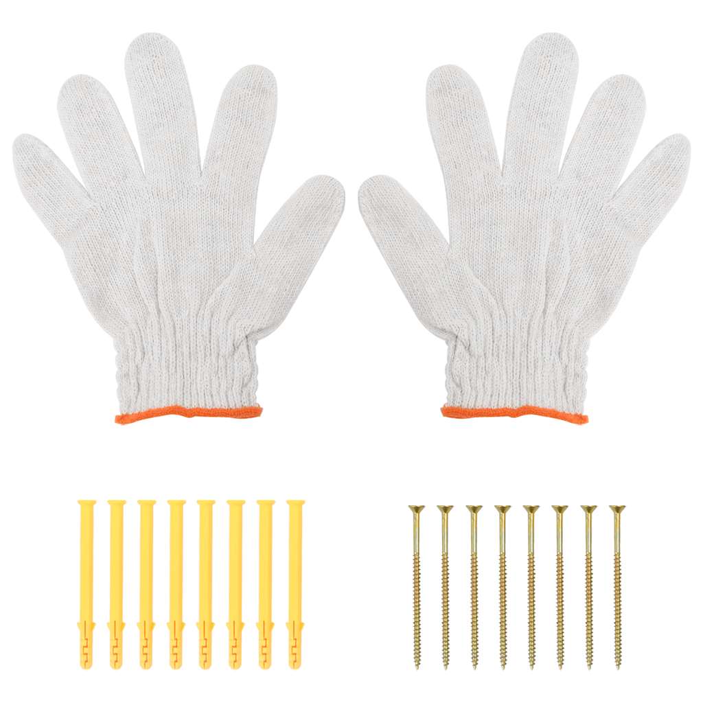 Supports d'étagères 4pcs 30x2,5x15,5cm argenté acier inoxydable - XIOS