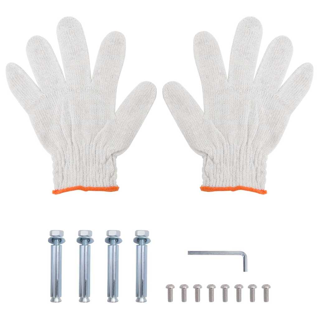 Étagère murale à 2 niveaux 100x40x60cm argenté acier inoxydable - XIOS