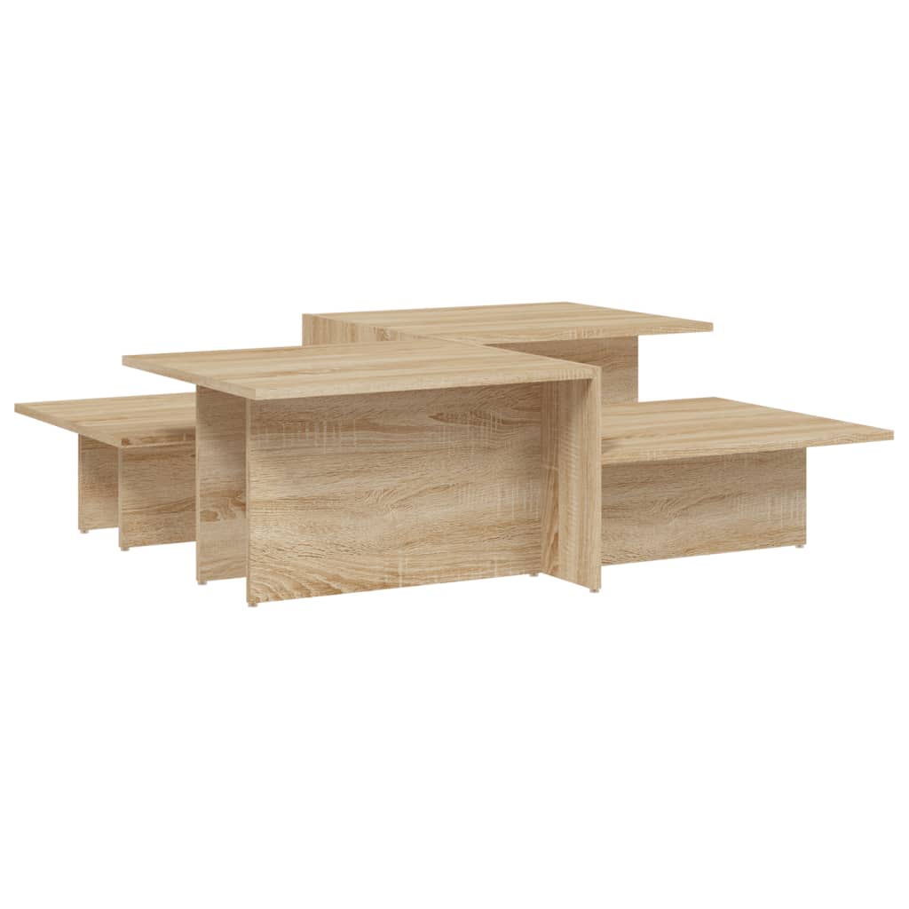Tables basses 2 pcs Chêne sonoma Bois d'ingénierie - XIOS