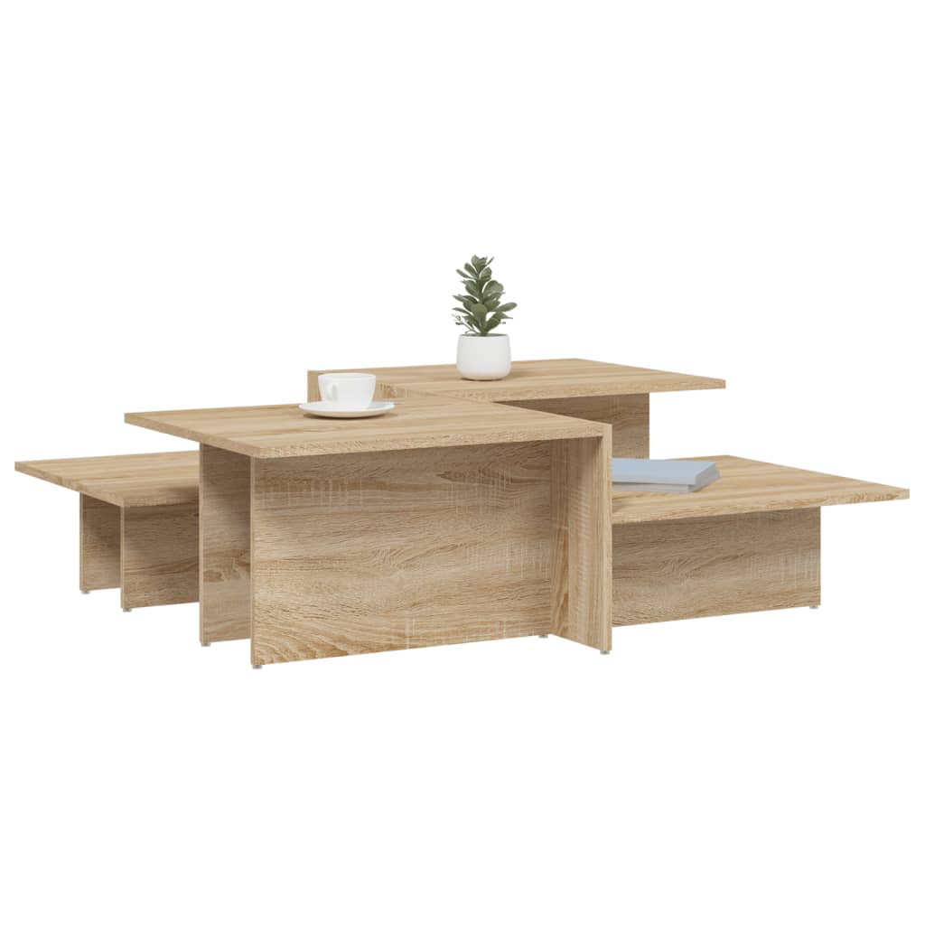 Tables basses 2 pcs Chêne sonoma Bois d'ingénierie - XIOS