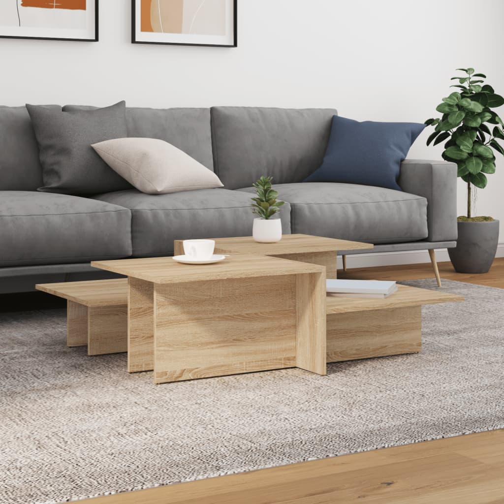 Tables basses 2 pcs Chêne sonoma Bois d'ingénierie - XIOS