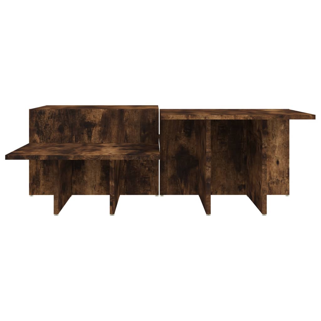 Tables basses 2 pcs Chêne fumé Bois d'ingénierie - XIOS