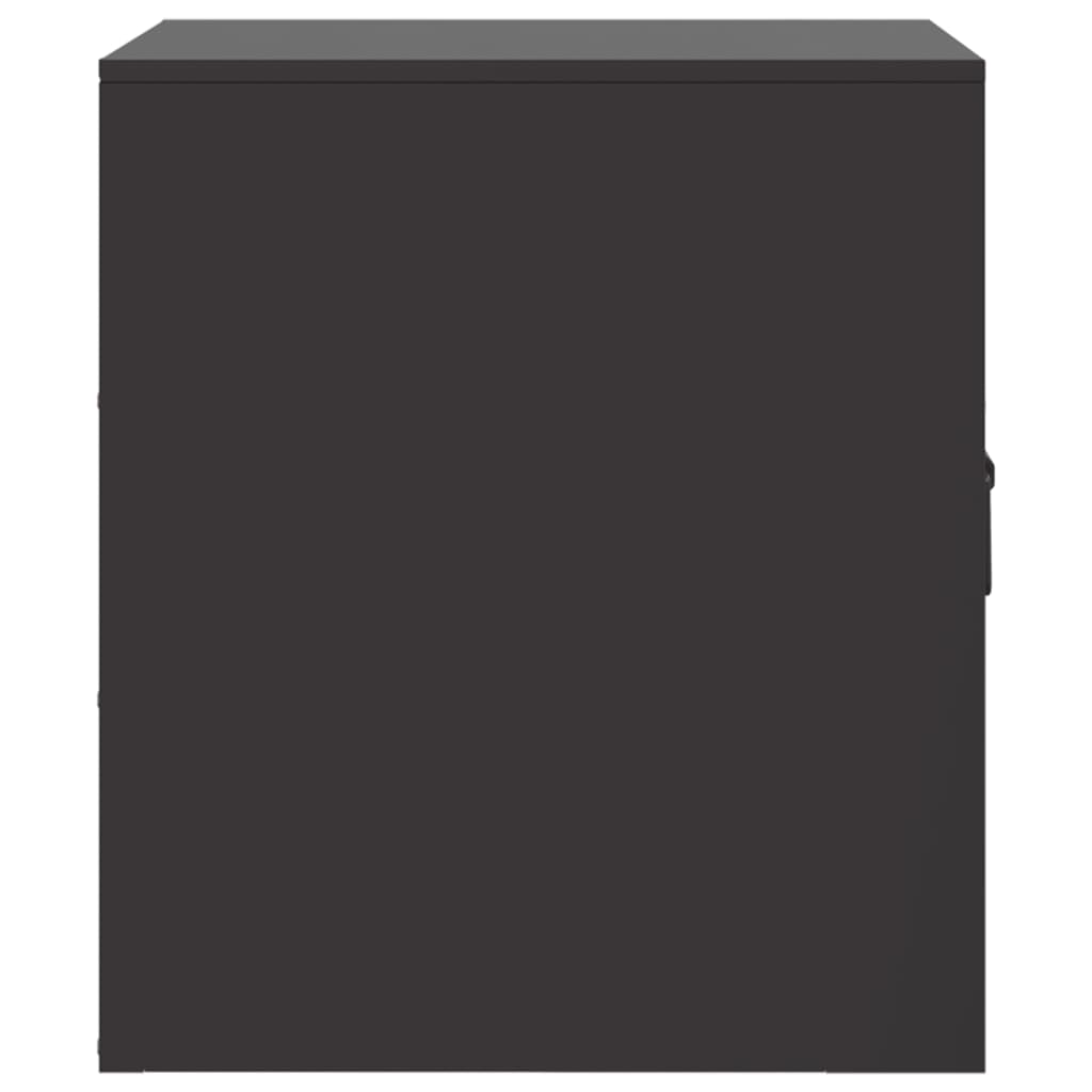 Tables de chevet 2 pcs noir 34,5x39x44 cm acier - XIOS