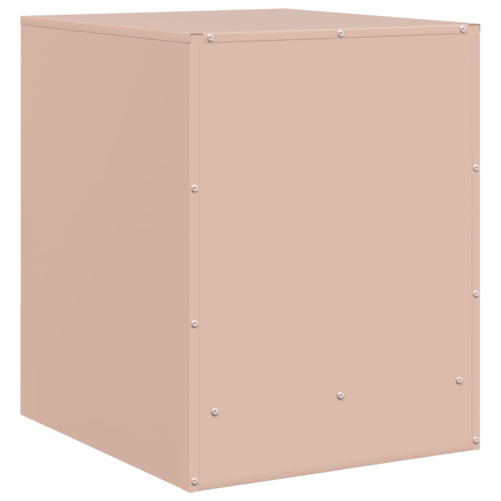 Tables de chevet 2 pcs rose 34,5x39x44 cm acier - XIOS