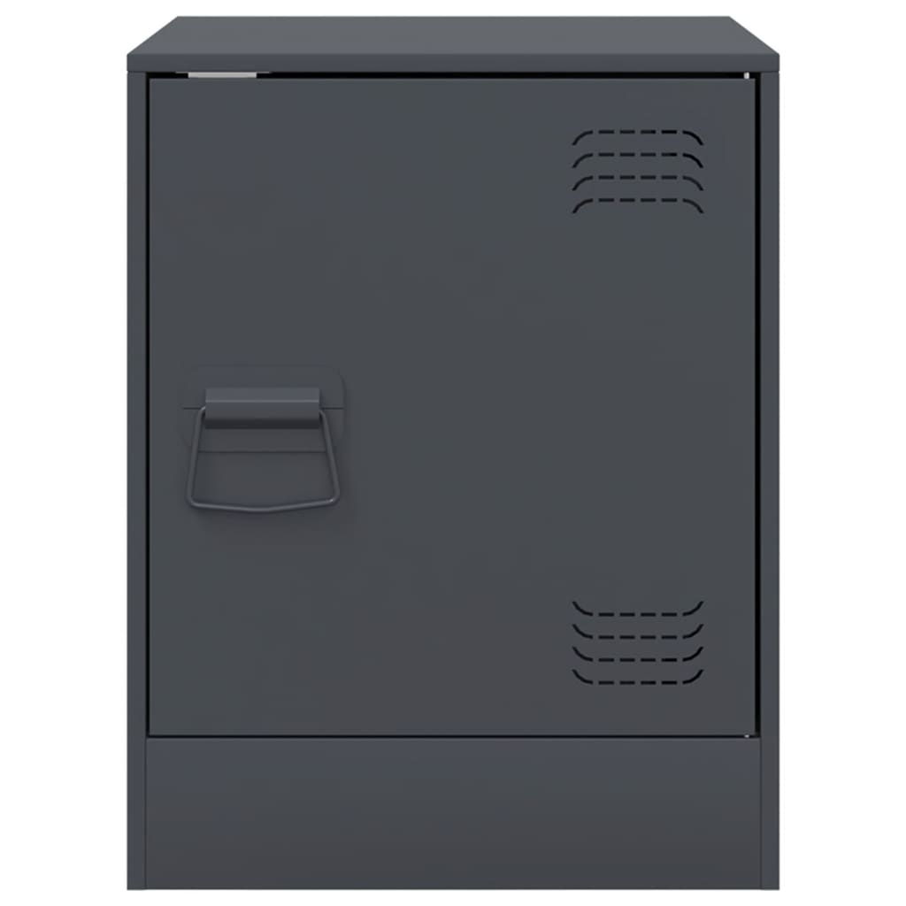 Tables de chevet 2 pcs anthracite 34,5x39x44 cm acier - XIOS