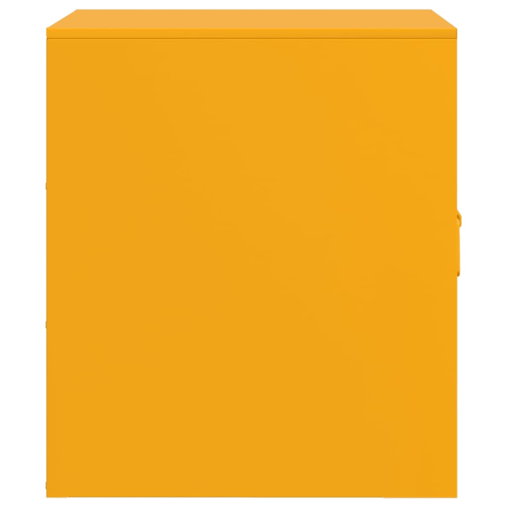 Tables de chevet 2 pcs jaune moutarde 34,5x39x44 cm acier - XIOS