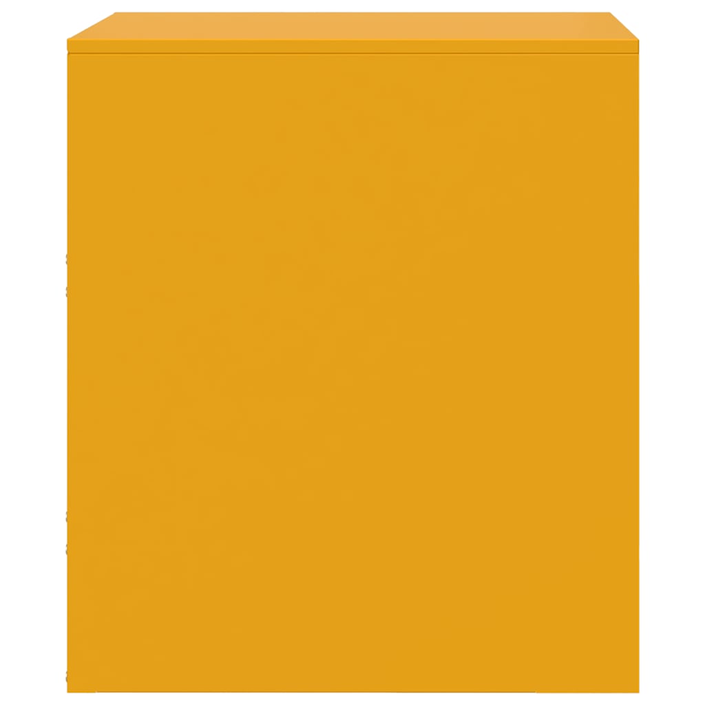 Tables de chevet 2 pcs jaune 34,5x39x44 cm acier - XIOS