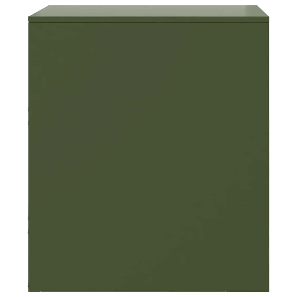 Table de chevet vert 34,5x39x44 cm acier Tables de chevet vidaXL