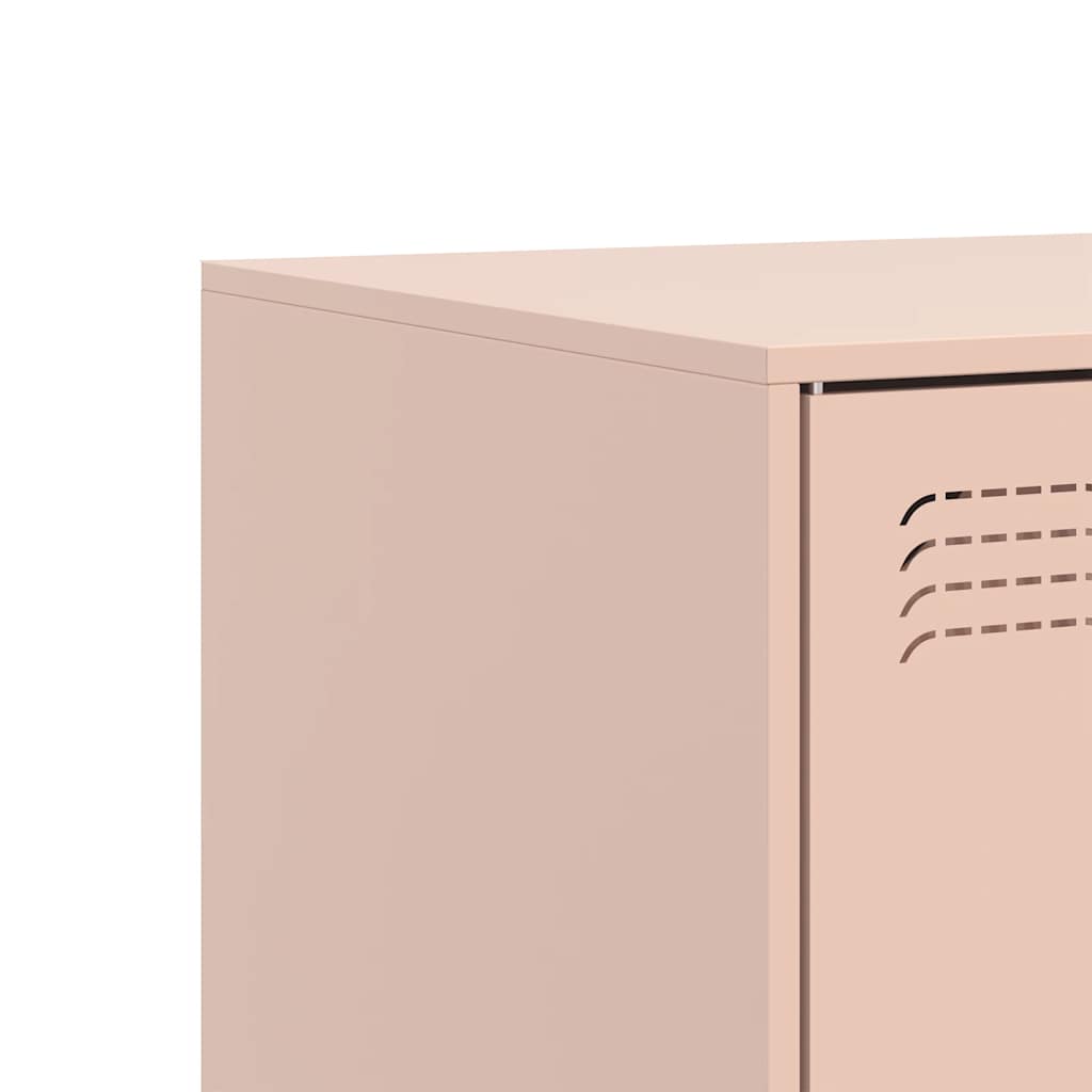 Meuble TV rose 67x39x44 cm acier - XIOS