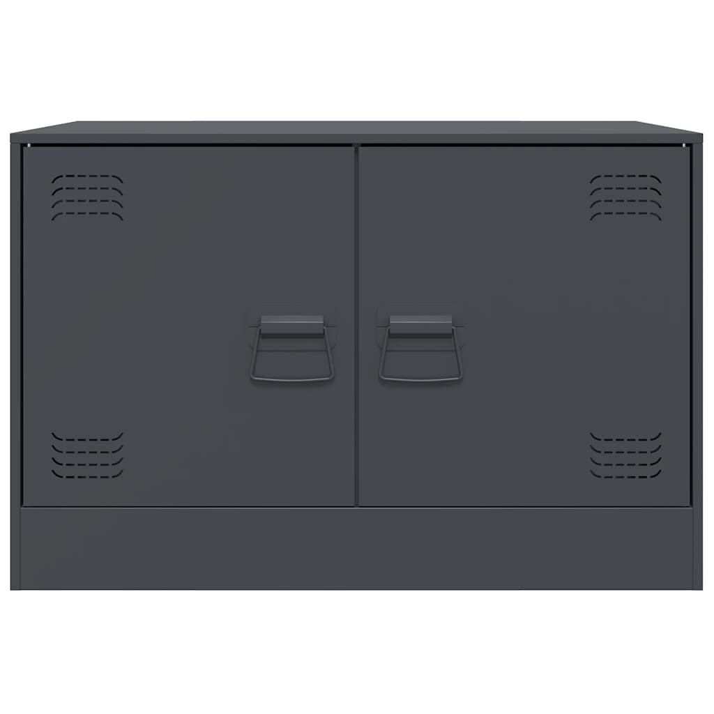Meuble TV anthracite 67x39x44 cm acier - XIOS