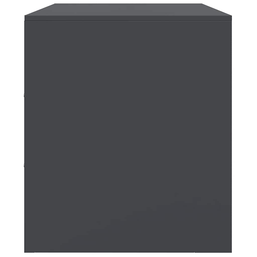 Meuble TV anthracite 67x39x44 cm acier - XIOS