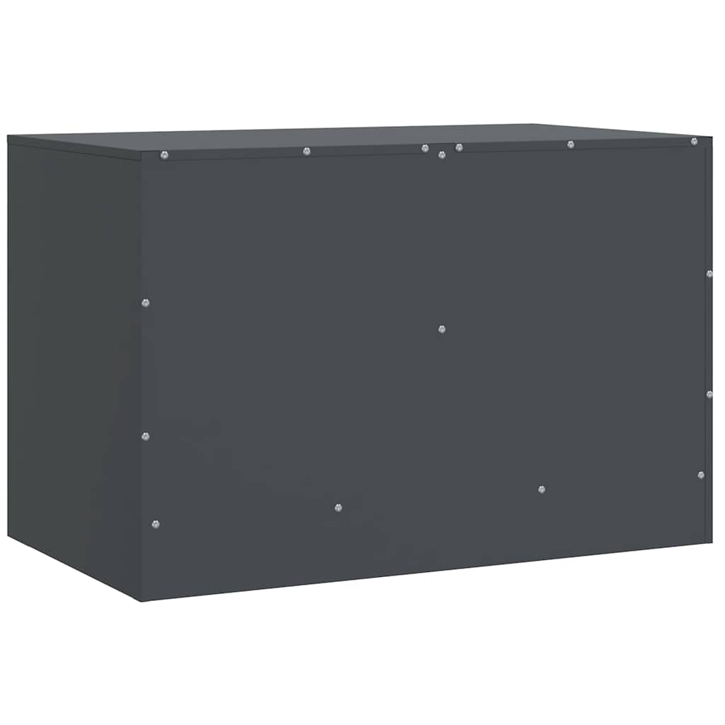 Meuble TV anthracite 67x39x44 cm acier - XIOS
