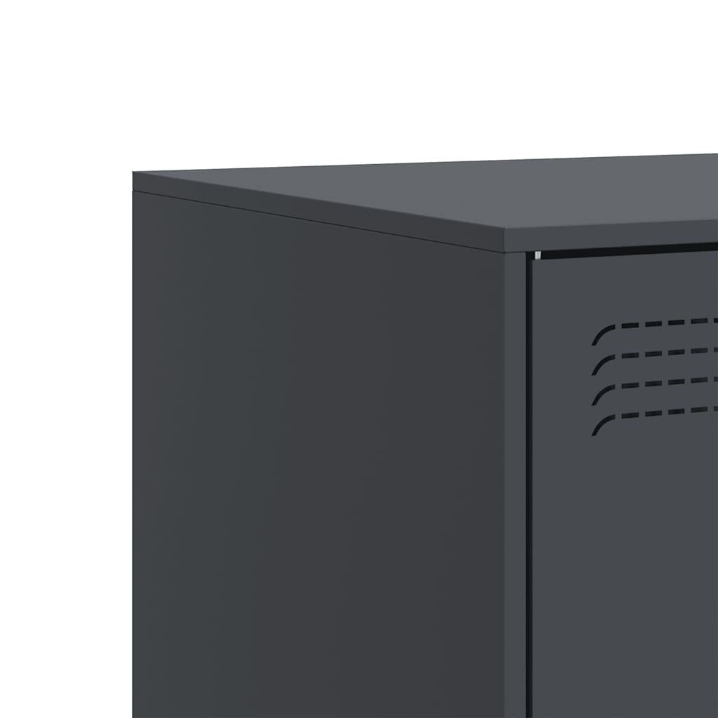 Meuble TV anthracite 67x39x44 cm acier - XIOS
