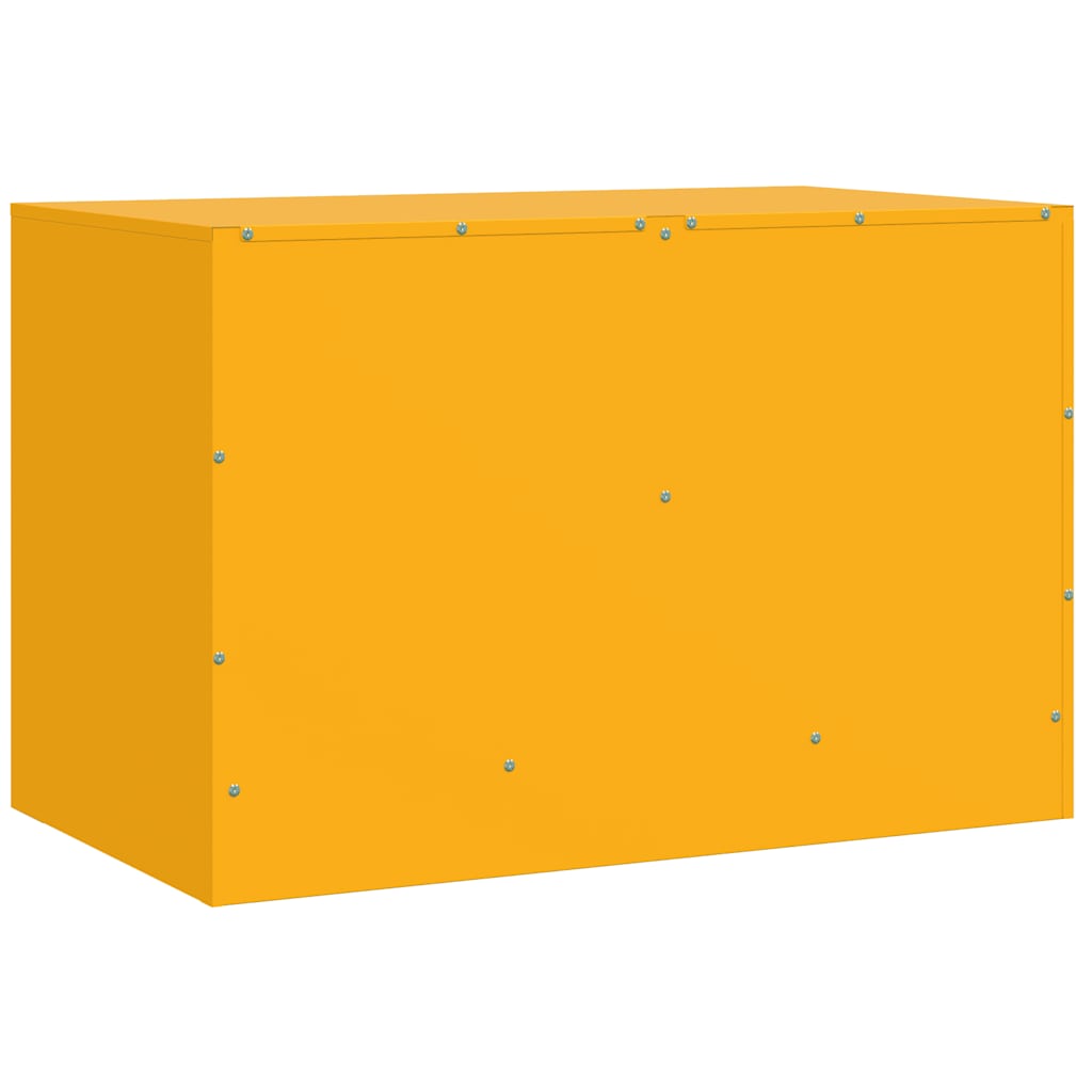 Meuble TV jaune moutarde 67x39x44 cm acier - XIOS