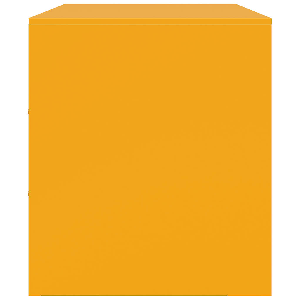 Meubles TV 2 pcs jaune moutarde 67x39x44 cm acier - XIOS