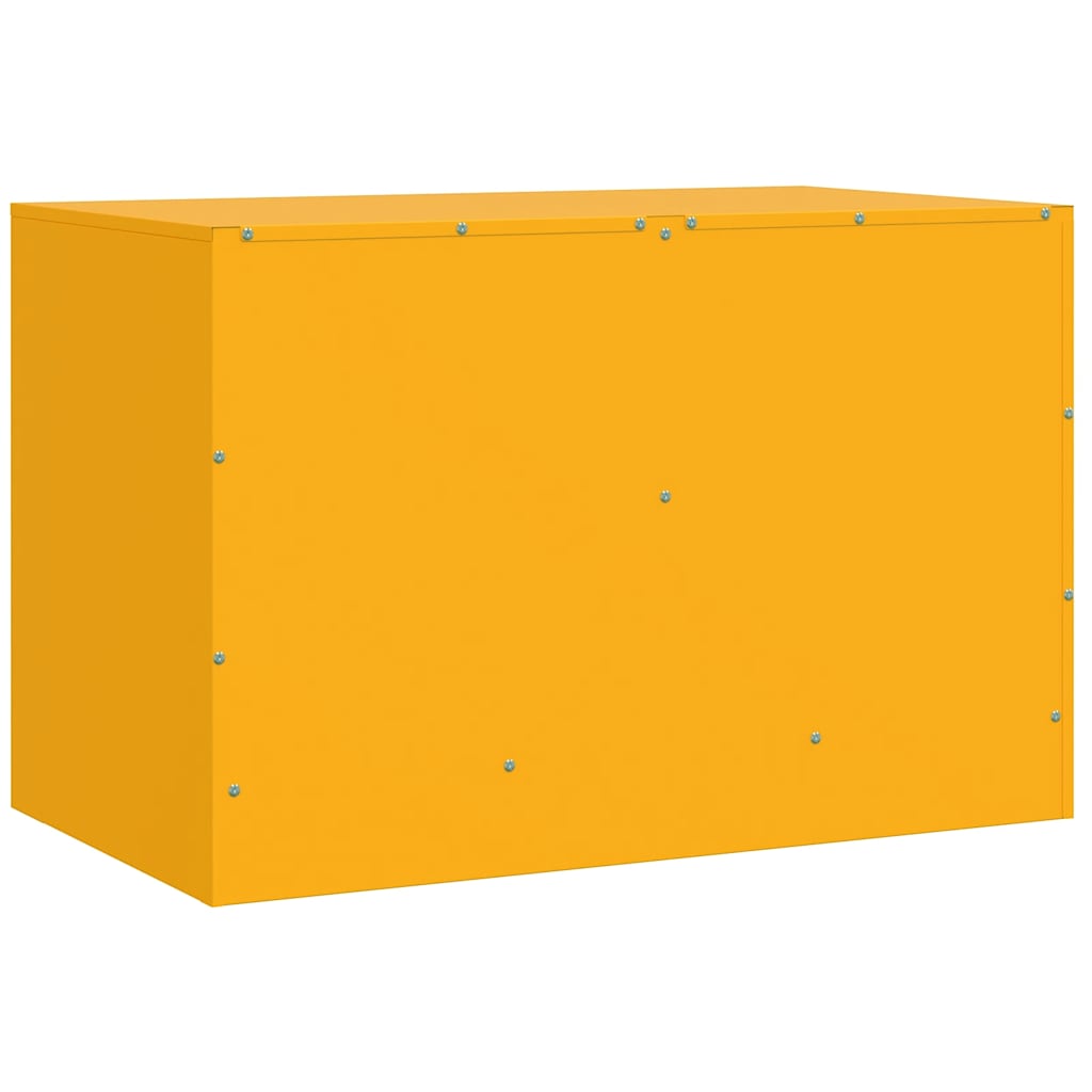Meubles TV 2 pcs jaune moutarde 67x39x44 cm acier - XIOS
