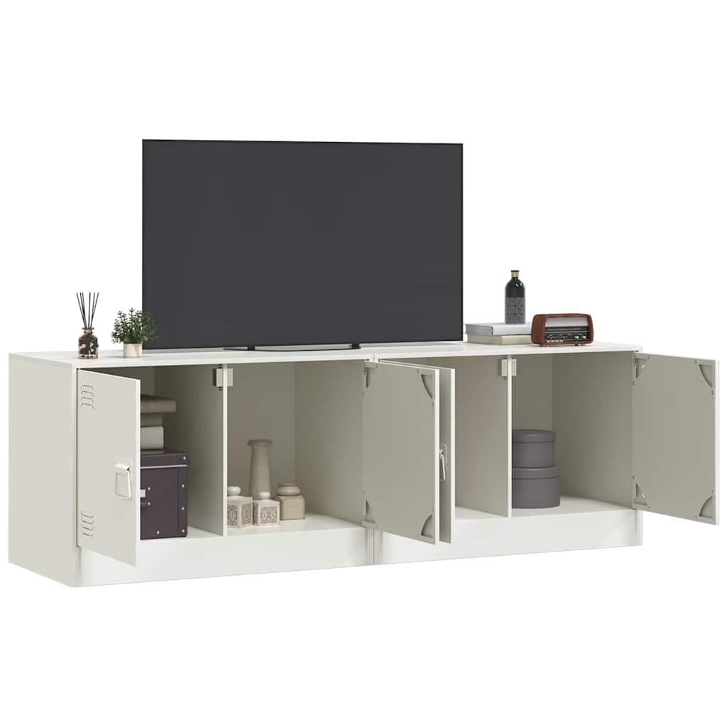 Meubles TV 2 pcs blanc 67x39x44 cm acier - XIOS
