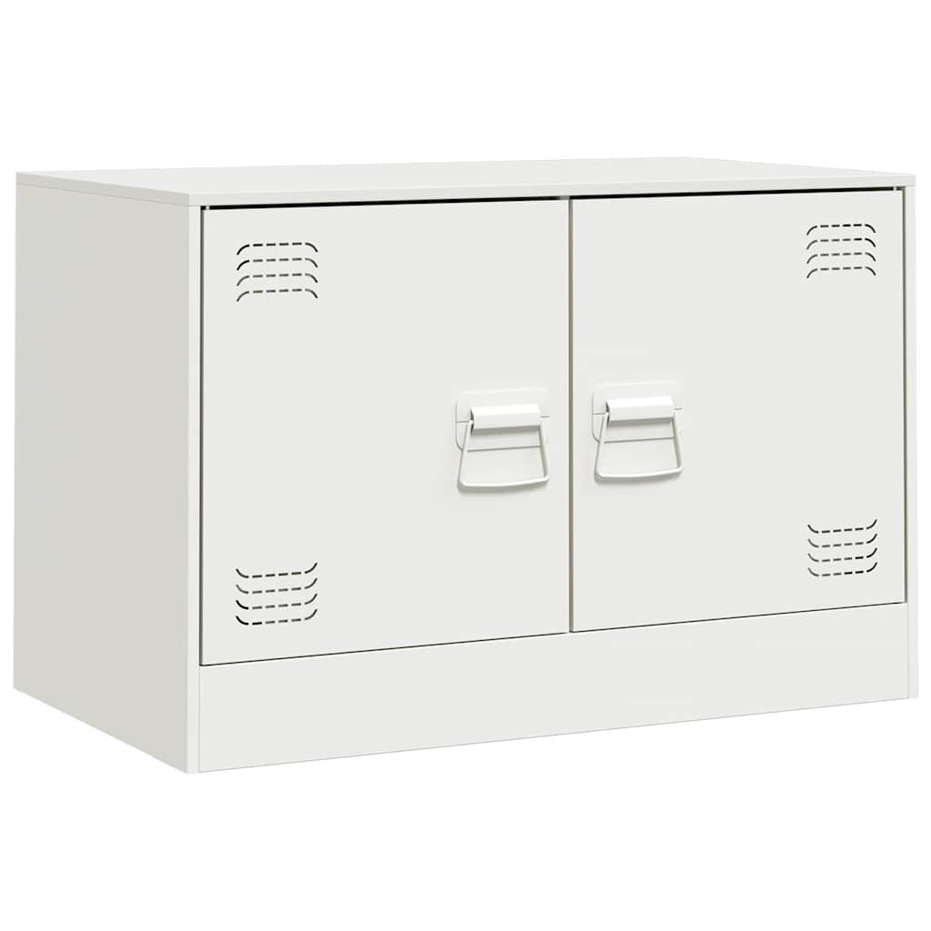 Meubles TV 2 pcs blanc 67x39x44 cm acier - XIOS