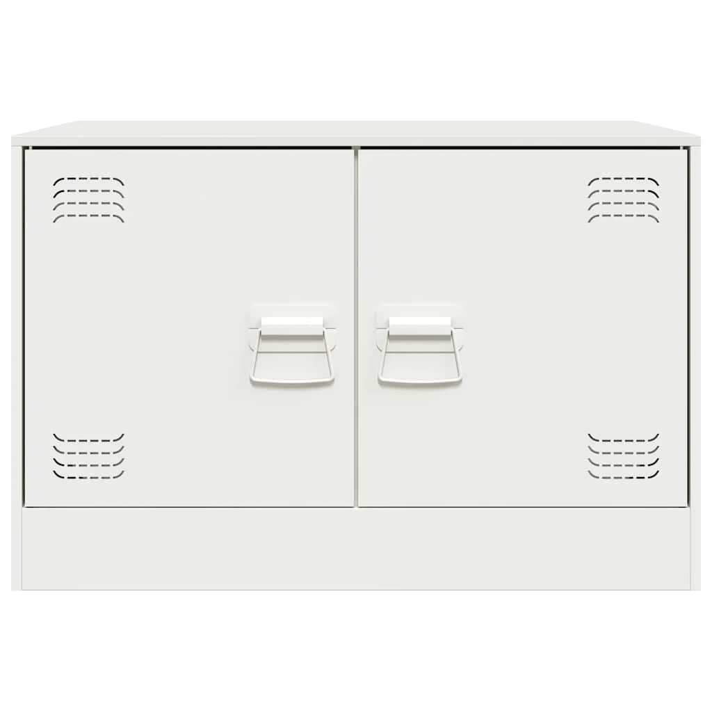 Meubles TV 2 pcs blanc 67x39x44 cm acier - XIOS