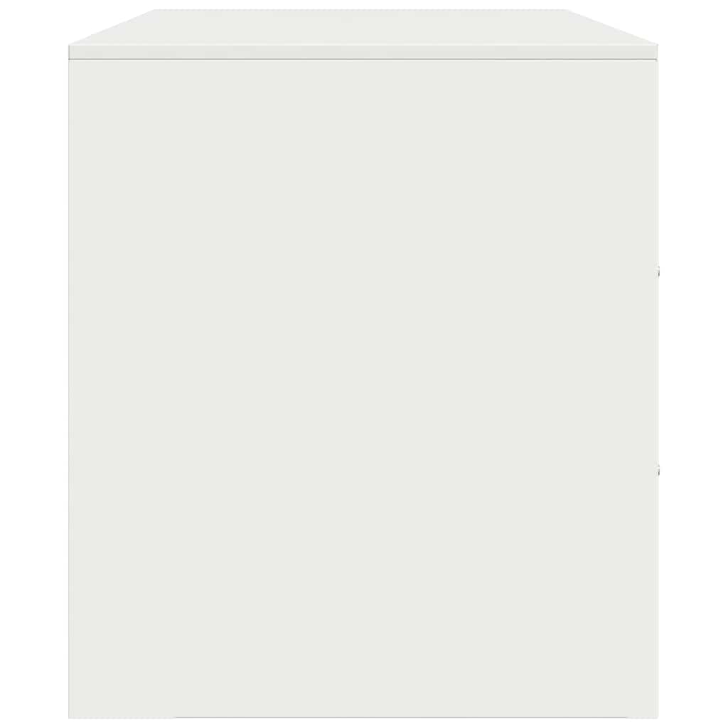 Meubles TV 2 pcs blanc 67x39x44 cm acier - XIOS