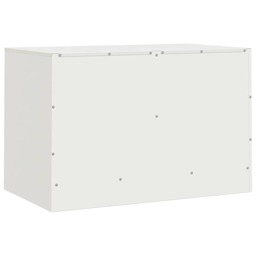 Meubles TV 2 pcs blanc 67x39x44 cm acier - XIOS