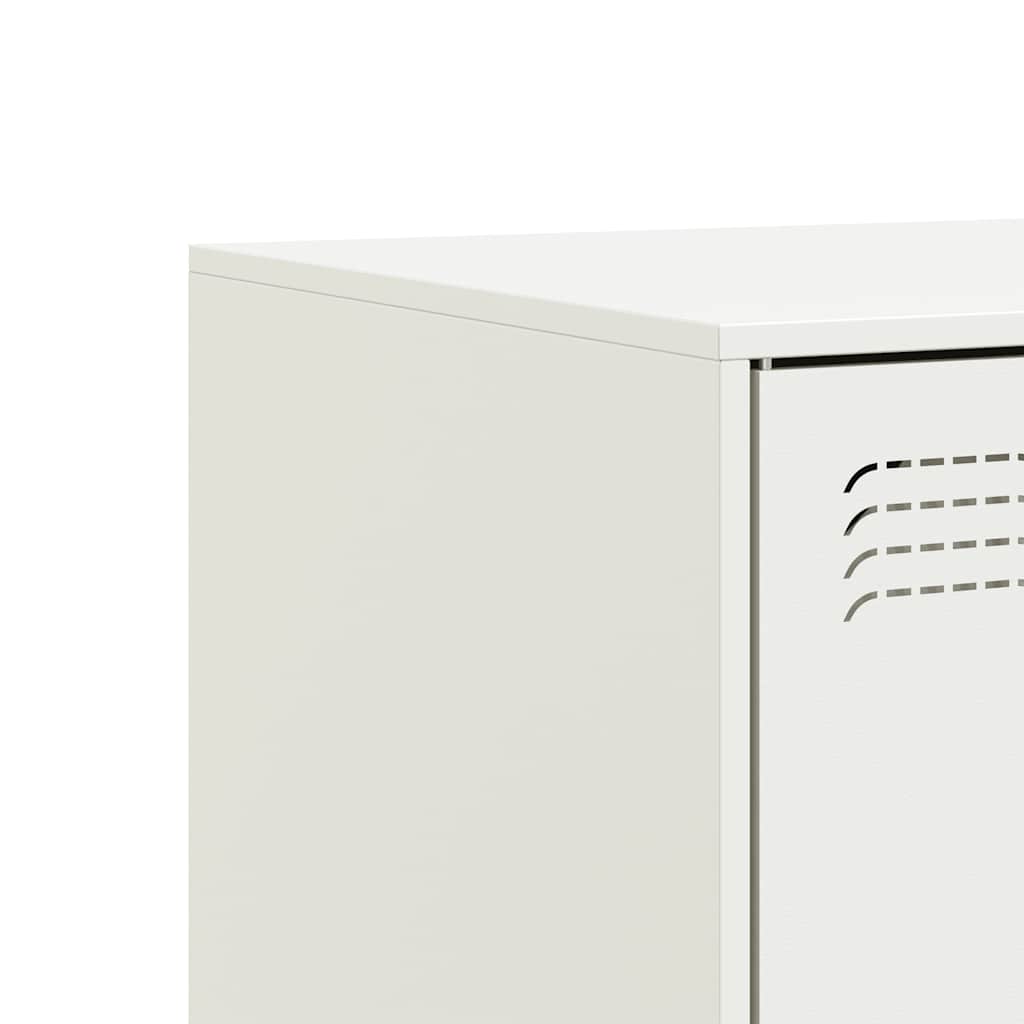 Meubles TV 2 pcs blanc 67x39x44 cm acier - XIOS
