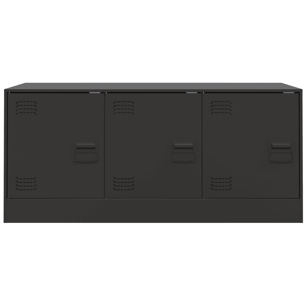 Meuble TV noir 99x39x44 cm acier - XIOS