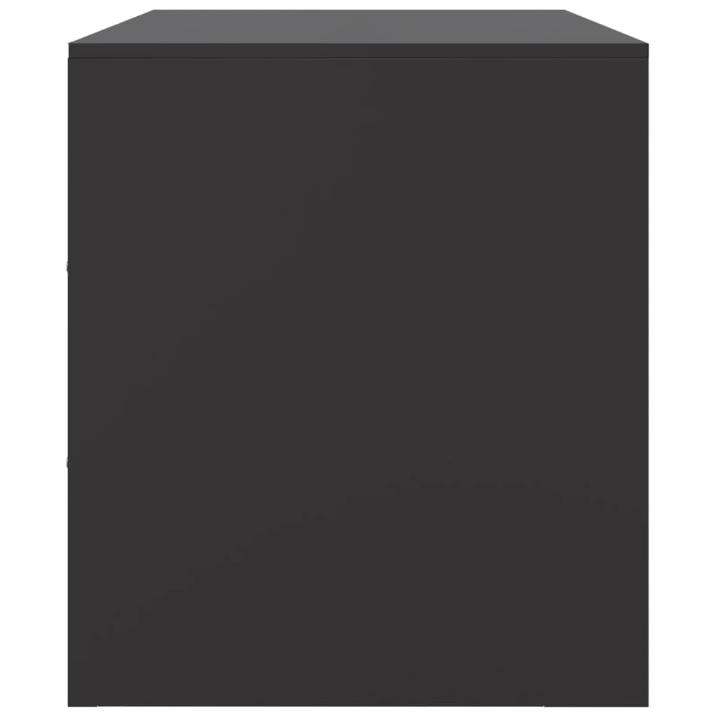 Meuble TV noir 99x39x44 cm acier - XIOS