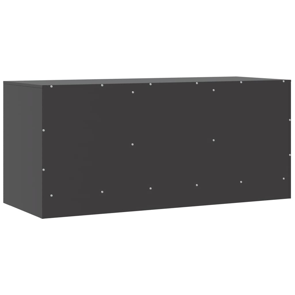 Meuble TV noir 99x39x44 cm acier - XIOS