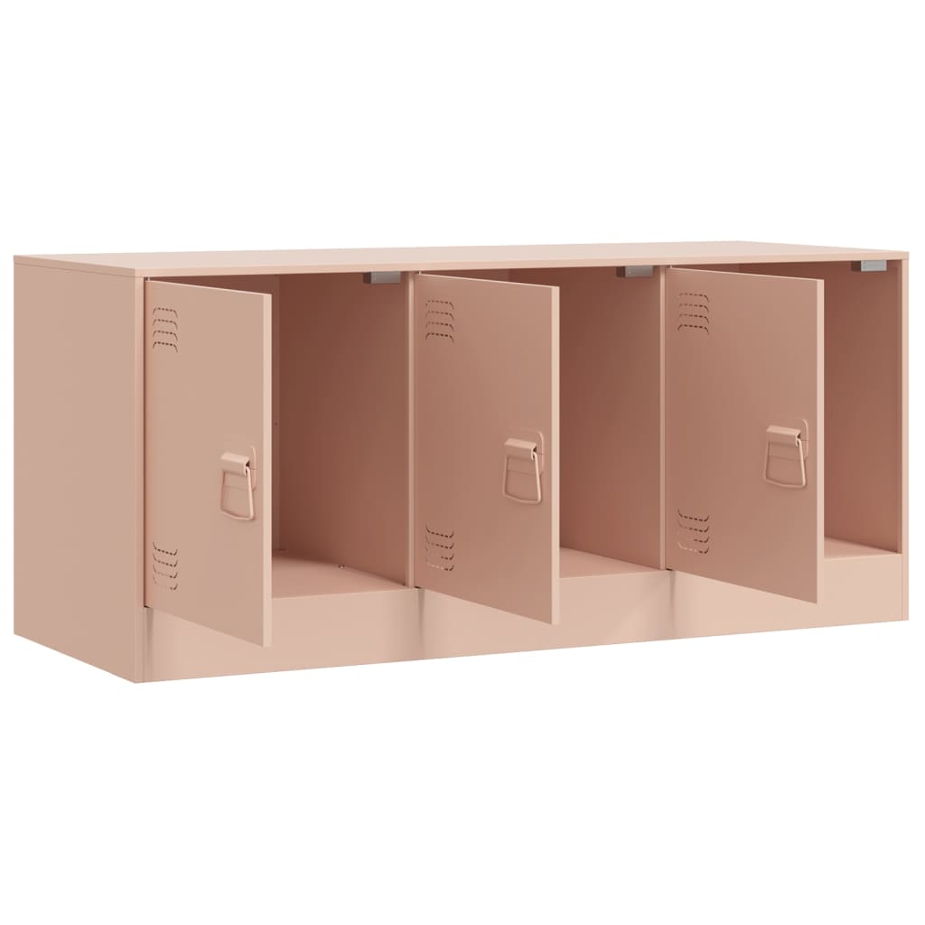 Meuble TV rose 99x39x44 cm acier - XIOS