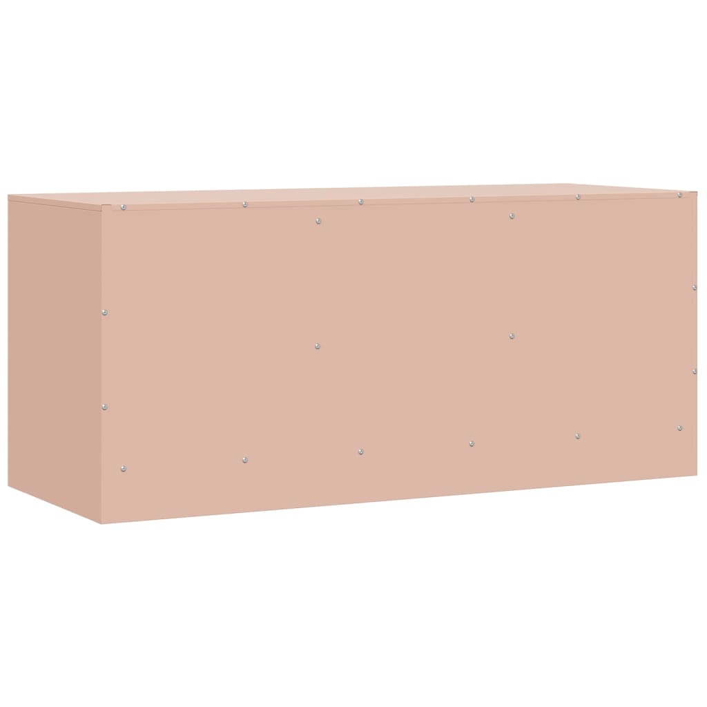 Meuble TV rose 99x39x44 cm acier - XIOS