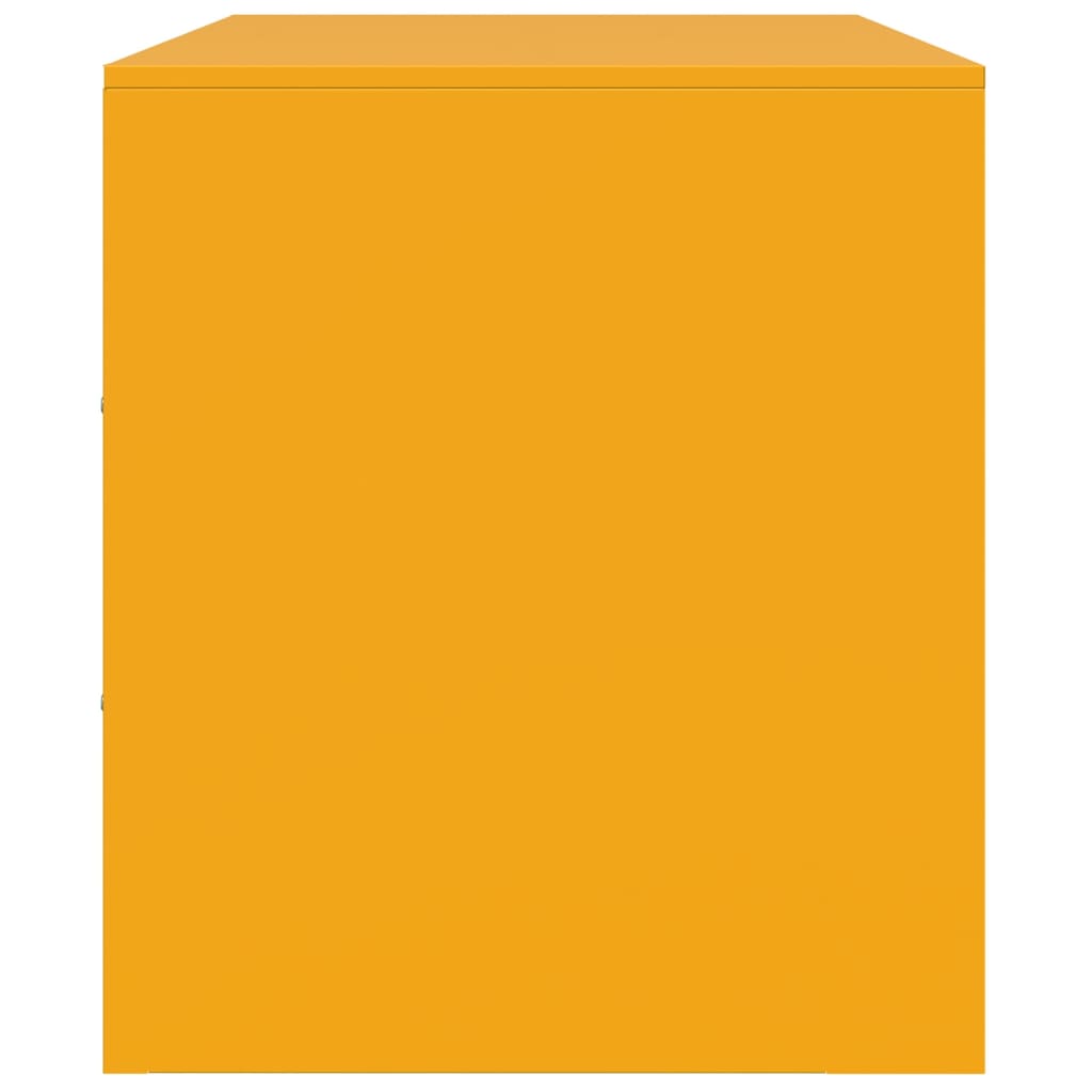Meuble TV jaune moutarde 99x39x44 cm acier - XIOS