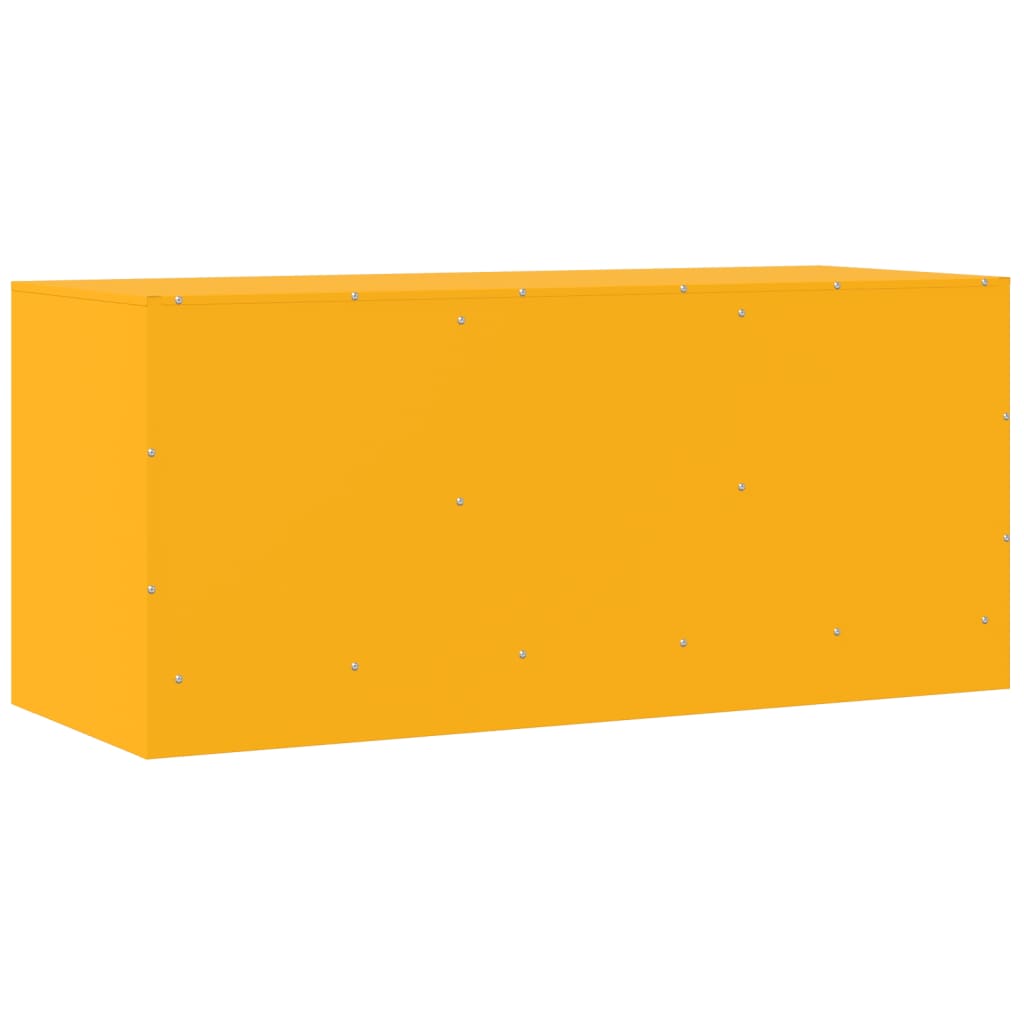 Meuble TV jaune moutarde 99x39x44 cm acier - XIOS