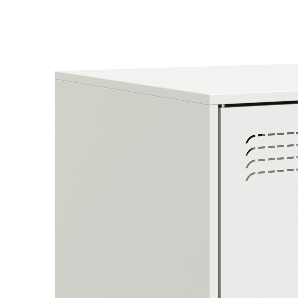 Meuble TV blanc 99x39x44 cm acier - XIOS