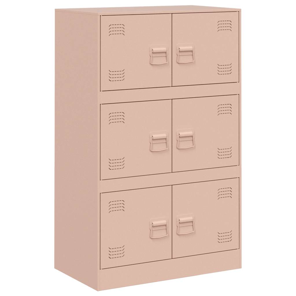 Buffet rose 67x39x107 cm acier - XIOS
