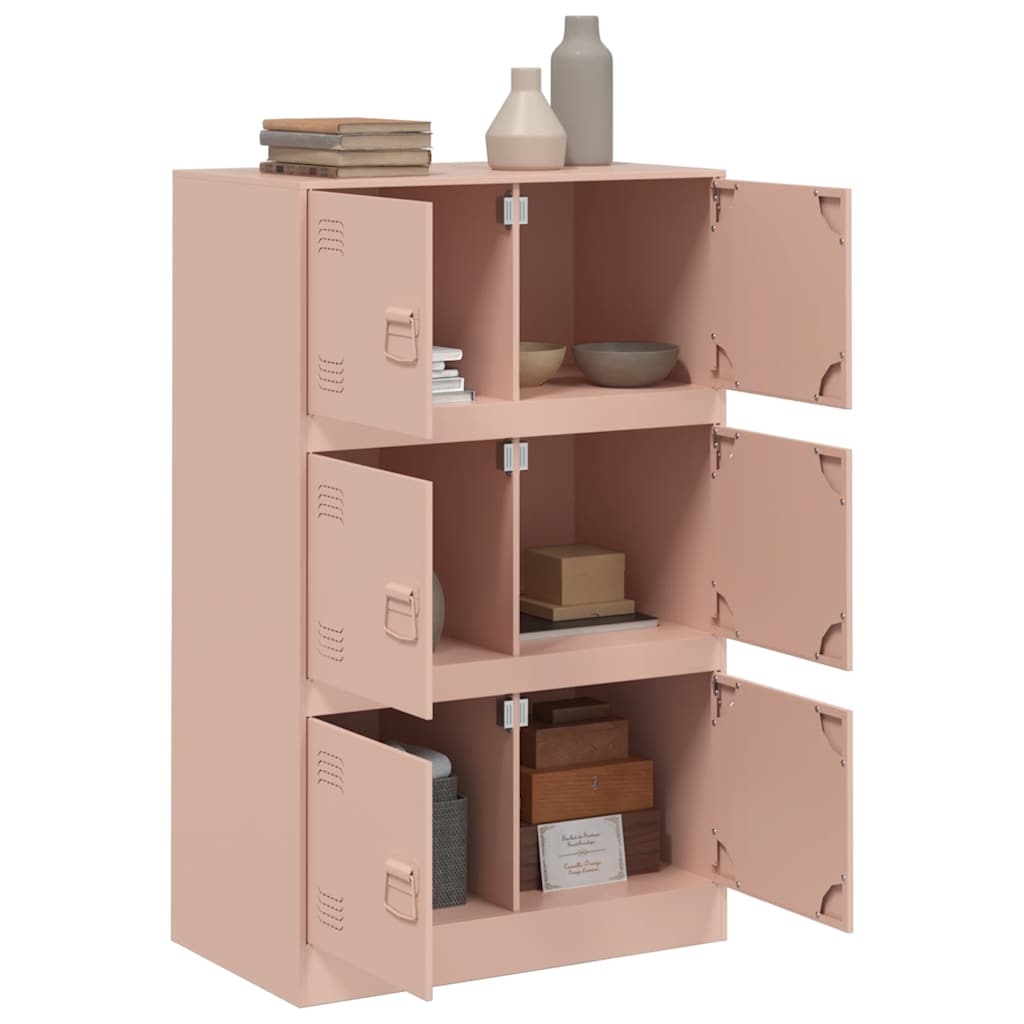 Buffet rose 67x39x107 cm acier - XIOS