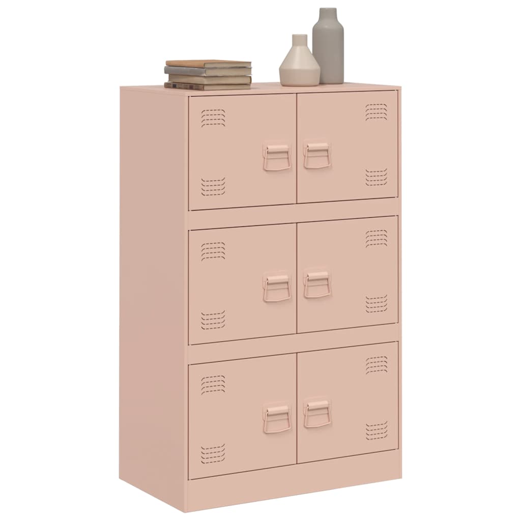 Buffet rose 67x39x107 cm acier - XIOS