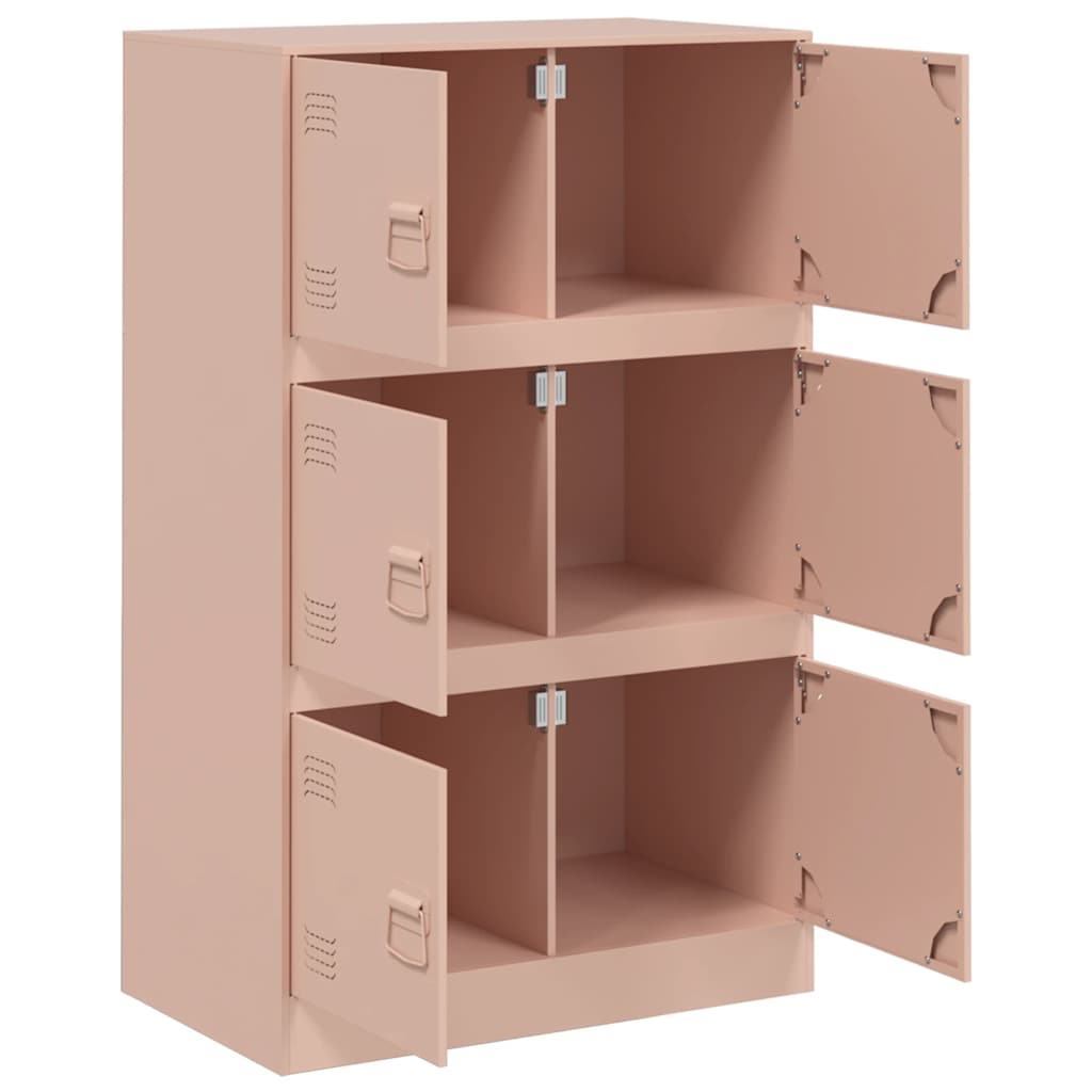 Buffet rose 67x39x107 cm acier - XIOS
